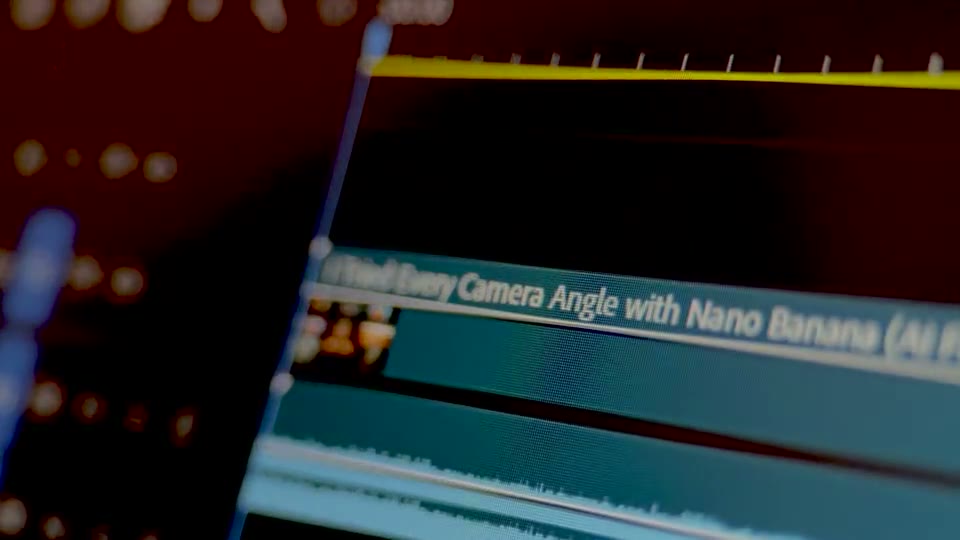 Close-up of a video editing timeline interface showing clip segments on a track